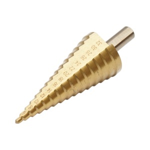 Burghiu conic in 15 trepte 4-32mm din otel 4241 HSS pentru metal, aluminiu, lemn, plastic, alama, DISPN72 - Img 2