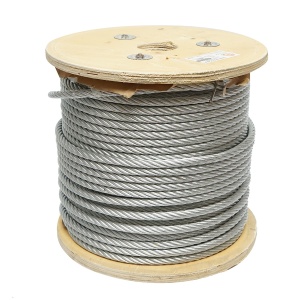 Cablu otel galvanizat fi 10mm, foc 6x37, sarcina maxima 5220Kg, 100m/rola, greutate 34.6Kg , Cod: DISSW45