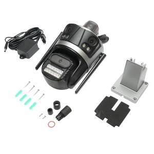 Camera de supraveghere 3 lentile, 3 obiective 8 MP, 2 CPU dual control, P2P WIFI 2.4G, PTZ cu senzor de miscare, alarma, night vision, AI detectie umana si aplicatie iCSee, BRECKNER GERMANY, BK79699 - Img 2