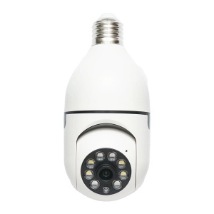 Camera de supraveghere smart-bulb PTZ, WIFI 2.4G 1080P, tip bec E27 cu senzor de miscare si aplicatie iCSee Breckner Germany, BRECKNER GERMANY, DISMN38