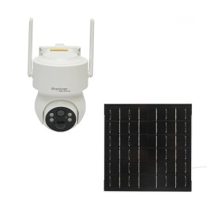 Camera supraveghere 4 MP cu panou solar 5W, baterie 18650 incarcare rapida, WIFI 2.4 GHz, rotativa 360 grade PTZ cu senzor de miscare, detectie umana PIR, alarma, night vision si aplicatie iCSee, BRECKNER GERMANY, BK79704