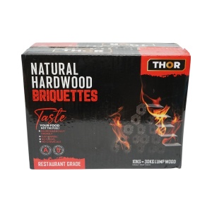 Carbune gratar brichetat hexagonal din lemn de esenta tare, ardere 5 ore 10Kg , Cod: 40TH305, Marca: THOR - Img 4