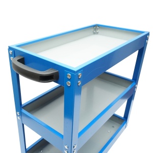 Carucior metalic pe roti cu 3 rafturi pentru scule 510x260x575mm, Cod: DISMC79 - Img 7
