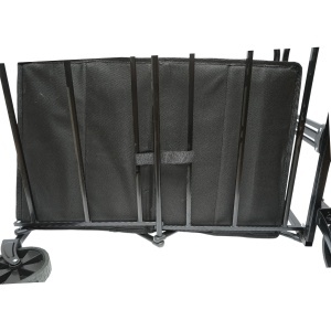 Carucior transport pliabil de gradina si camping cu roti, maner extensibil, cadru metalic, material textil 70x48x47cm Breckner Germany, BRECKNER GERMANY, BK99227 - Img 11