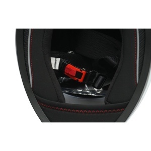 Casca moto integrala alba cu viziera transparenta si ochelari de soare, marimea L Arcane White Breckner Germany, DISTM82W - Img 12
