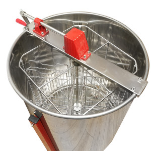 Centrifuga manuala apicola, extractor miere din inox cu 4 rame, Cod: DISKS92 - Img 5