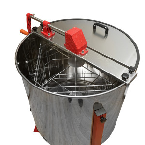Centrifuga manuala apicola, extractor miere din inox cu 4 rame, Cod: DISKS33 - Img 5
