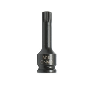 Cheie tubulara de impact spline M10, 60mm, patrat 3/8 Cr-Mo , Cod: DISTS92