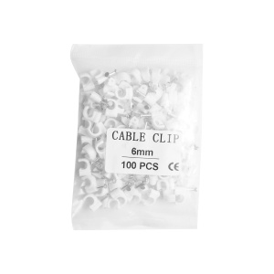 Clema cui 6mm pentru fixare cablu, 100 buc, DISCK50 - Img 4