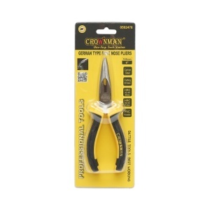 Cleste patent cu varf indoit 165mm profesional Cr-V , Cod: DISUF59, Crownman - Img 2