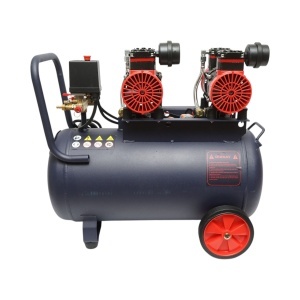 Compresor aer 50L fara ulei silentios, 2 motoare 4 cilindri 1.5KW/2CP, presiune maxima 8 bar, volum aer aspirat 170L/min, Cod: BK87729, BRECKNER GERMANY - Img 3