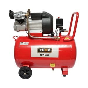 Compresor aer volum 100L, motor 2 cilindrii in V 2.2KW/2CP, presiune maxima 8 bar, volum aer aspirat 370L, Cod: DISDV95, Marca: THOR - Img 2