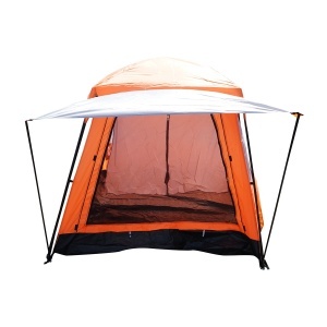 Cort camping 2-4 persoane cu terasa, impermeabil, protectie UV si plasa anti-insecte 330x210x180cm, BK76204 - Img 2