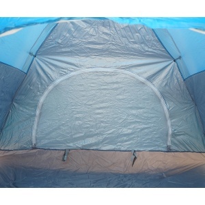Cort camping 2 persoane albastru pliabil automat pop-up 2 intrari, impermeabil cu protectie UV si plasa anti-insecte 200x200x145cm, BRECKNER GERMANY, BK76203A - Img 10