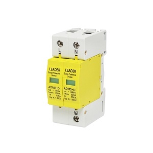 Descarcator la supratensiune cu semnalizare pentru sisteme fotovoltaice LA-SPD-2P-20kA-385V Leader, Leader, DISHT38 - Img 3
