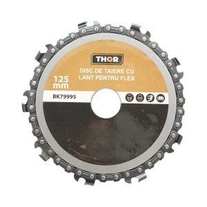 Disc flex lant drujba 125x22mm 9 dinti pentru taiere lemn THOR, THOR, BK79995