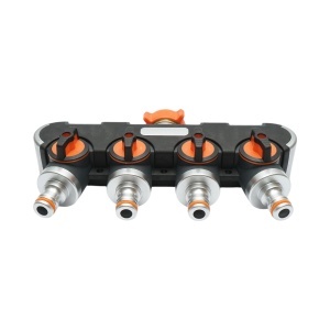 Distribuitor 4 cai cu robineti, conectori 1/2 si adaptor robinet 1/2-3/4 furtun gradina, DISTP15 - Img 2