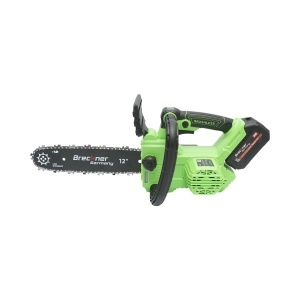 Drujba electrica profesionala cu 2 acumulatori 20V, 4Ah Li-ion, motor brushless, display digital LED, lama 12 inch (300mm) Breckner Germany, BK99684 - Img 4