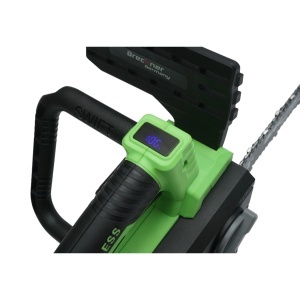 Drujba electrica profesionala cu 2 acumulatori 20V, 4Ah Li-ion, motor brushless, display digital LED, lama 12 inch (300mm) Breckner Germany, BK99683 - Img 9