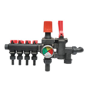 Erbicidator distribuitor 4 cai cu manometru, Cod: DISKH62 - Img 1