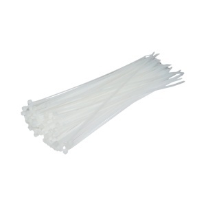 Faseta colier plastic alb 3.6x250mm 100 buc/set Longroad, DISNK83 - Img 2