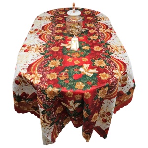Față de masă Crăciun 150×220 cm – model festiv pentru decorul sărbătorilor - Img 2