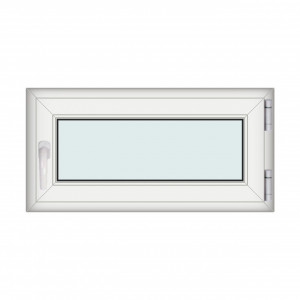 Fereastra 100x50cm, 1 canat, alb, dreapta si rabatare, Klass, 7cm, 6 camere, 2 garnituri