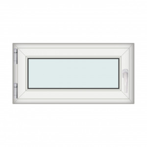 Fereastra 100x50cm, 1 canat, alb, stanga si rabatare, Klass, 7cm, 6 camere, 2 garnituri