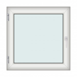 Fereastra 110x110cm, 1 canat, alb, stanga si rabatare, Klass, 7cm, 6 camere, 2 garnituri