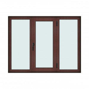 Fereastra 180x140cm, 3 canate, mahon, dreapta si rabatare, Klass, 7cm, 6 camere, 2 garnituri - Img 1