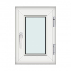 Fereastra 50x70cm, 1 canat, alb, dreapta si rabatare, Eurotech, 8.1cm, 6 camere, 3 garnituri - Img 1