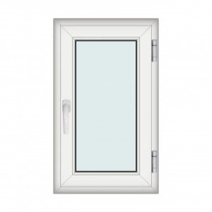 Fereastra 60x100cm, 1 canat, alb, dreapta si rabatare, Klass, 7cm, 6 camere, 2 garnituri - Img 1