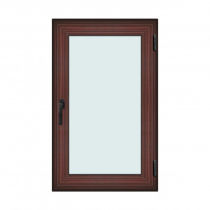 Fereastra 80x130cm, 1 canat, mahon, dreapta si rabatare, Klass, 7cm, 6 camere, 2 garnituri