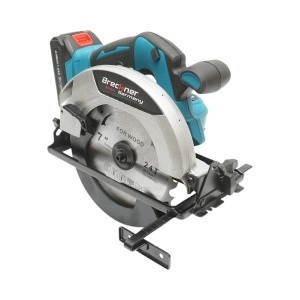 Fierastrau circular de mana 1000W cu 2 baterii litiu 21V/1.5Ah, disc 185mm, taiere unghi 0-45°, turatie 3900rpm Breckner Germany, BRECKNER GERMANY, BK76875 - Img 2