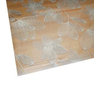 Folie protectie masa transparenta PVC siliconizat 100cm, grosime 1.2mm, model floral 20m/rola Breckner Germany, BRECKNER GERMANY, DISUN16 - Img 4