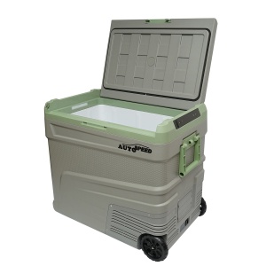 Frigider auto cu compresor 60W, capacitate 64.2L, tensiune alimentară 12-24-220V, ecran LCD, USB, 692x416x585mm G65 , Cod: DISMX71, Marca: AUTOSPEED - Img 4