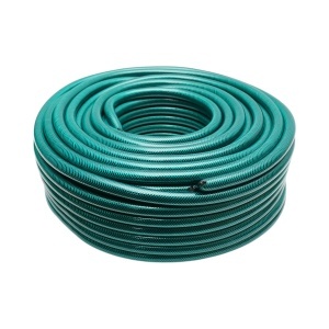 Furtun gradina PVC verde 1/2 inch (12.7mm), PN8 bar cu insertie textila impletita 50m/rola, BK80396