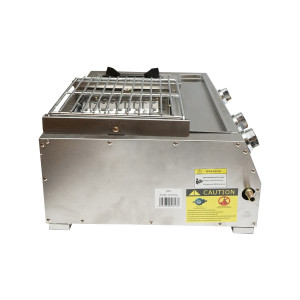 Gratar camping cu grill, 2 arzatoare si 1 zona de gatit, 676x400x185mm, Cod: DISLD01, Breckner Germany - Img 5