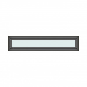 Iluminator 140x30cm, 1 canat, antracit, fix, Klass, 7cm, 6 camere