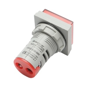 Indicator digital voltmetru LED rosu 50-500V AC Ø 22mm Breckner Germany, BRECKNER GERMANY, BK76633 - Img 3