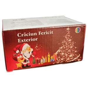 Instalație Luminoasă 200 LED – 18 m, Fir Negru, Becuri Multicolore - Img 4