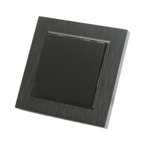 Intrerupator cap scara negru incastrat 220V, 10AX, ABS 80x80mm, DISRP36