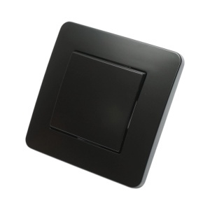 Intrerupator cap scara negru incastrat 220V, 10AX, PC 80x80mm, DISRP64