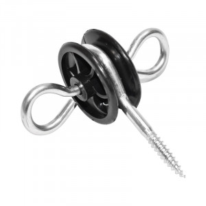 Izolator cu ancorare dubla 5.8mm 85x87mm gard electric, Cod: BK87661, Brand: BRECKNER GERMANY - Img 2