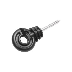 Izolator inelar material PP negru mat 88x38mm gard electric, Cod: BK87690, Brand: BRECKNER GERMANY - Img 3