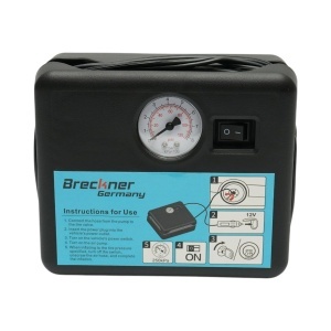 Kit reparatie pana anvelope cu compresor 12V si solutie etansare 450ml Breckner Germany, BK91044 - Img 4
