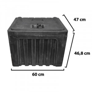 Lada pentru scule fara suport, din plastic negru 468x470x600 mm, Cod: DISCK33, Breckner Germany - Img 2