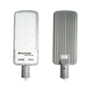 Lampa iluminat stradal LED 200W, 100-265V, 6500K, 22000lm cu prindere pe stalp 540x200x25mm IP66 Breckner Germany, BK00186