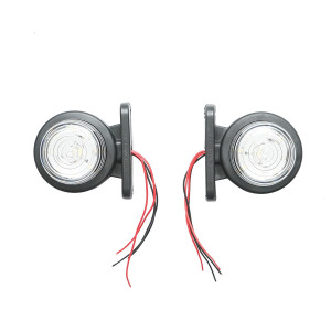 Lampi laterale de gabarit cu LED 12/24V, rosu-alb, Cod: BK69445, Brand: BRECKNER GERMANY - Img 1