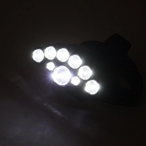 Lanterna frontala de cap cu 9 LED-uri, 4 moduri iluminare, reincarcabila USB, BK92606 - Img 8